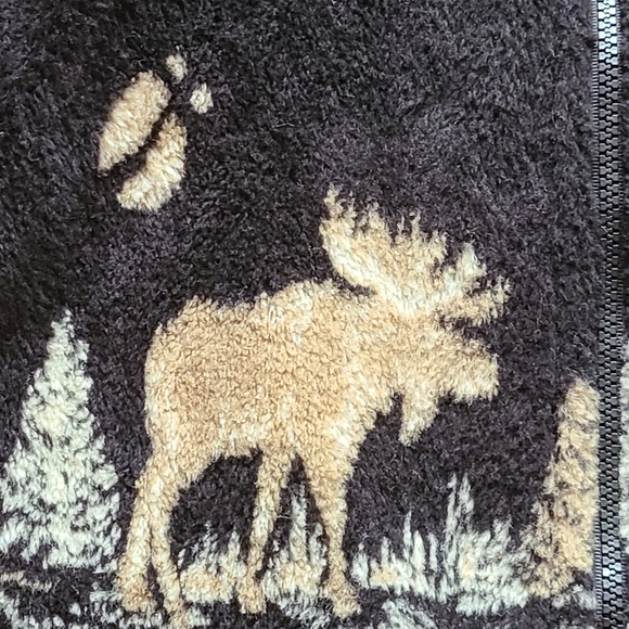 Vintage 90s Moose Wilderness Fleece Zip Up Jacket - Picture 8 of 16